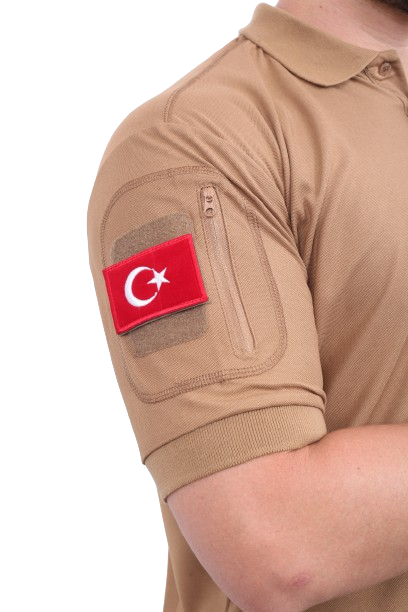 Outdoor Taktik T-Shirt Çöl - Görsel 2