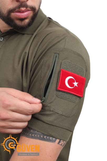Outdoor Taktik T-Shirt Haki - Görsel 5