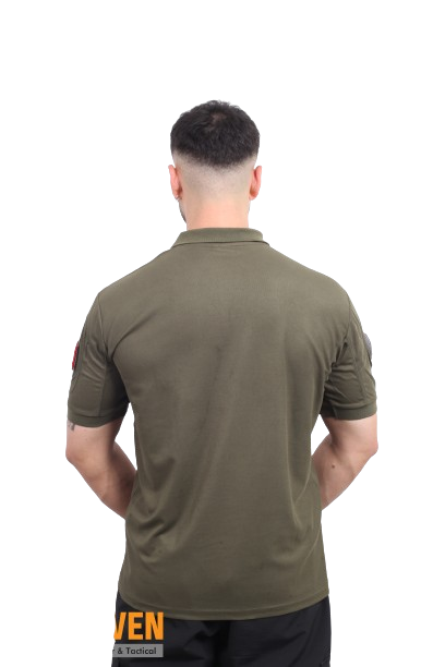 Outdoor Taktik T-Shirt Haki - Görsel 4