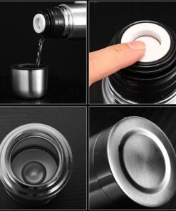 Alternative view of Unique Home Çantalı 1Lt Çelik Paslanmaz Termos